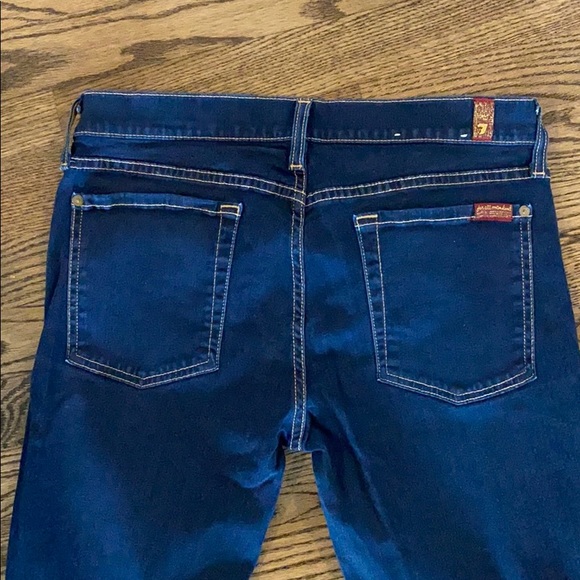 Dark skinny jeans 7 for all mankind sz 31 - Picture 4 of 5